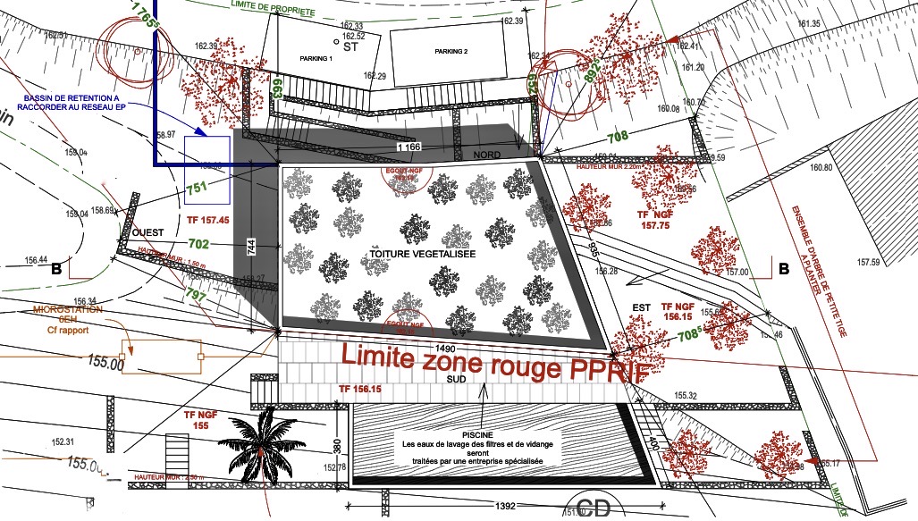 TERRAIN CONSTRUCTIBLE AVEC VUE MER PANORAMIQUE - MANDELIEU - 3