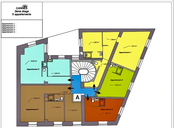 IMMEUBLE BOURGEOIS HAUSSMANNIEN - CANNES SUQUET - 11