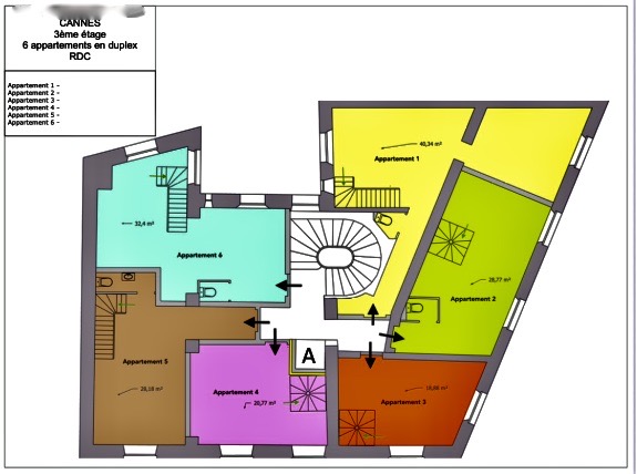 IMMEUBLE BOURGEOIS HAUSSMANNIEN - CANNES SUQUET - 12